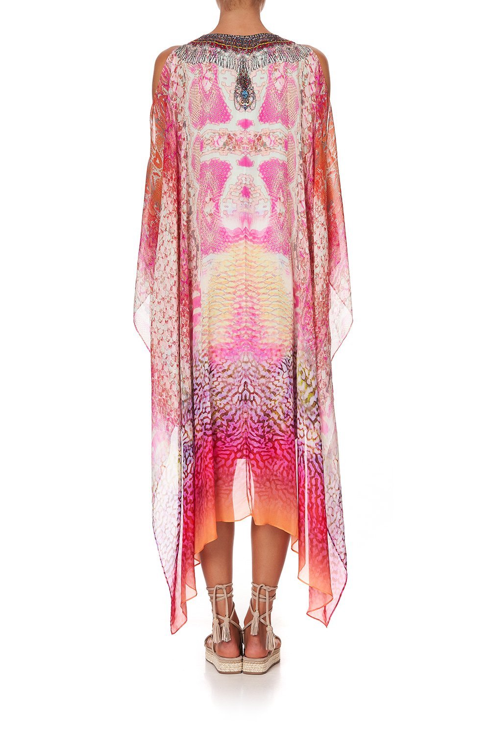 LONG SHEER OVERLAY DRESS SERPENTINE DREAMS