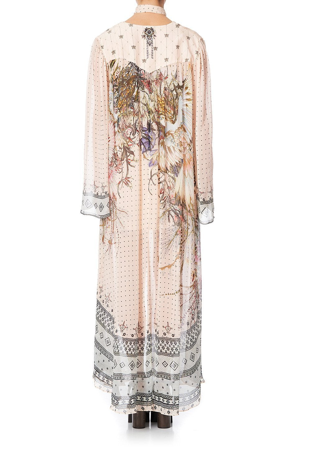 LONG SLEEVE DRESS WITH YOKE KINDRED SKIES