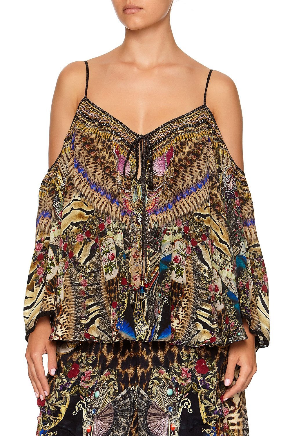 LONG SLEEVE DROP SHOULDER TOP STRONGER TOGETHER