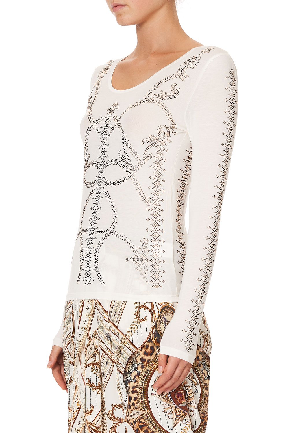 LONG SLEEVE FITTED TOP LADY LODGE