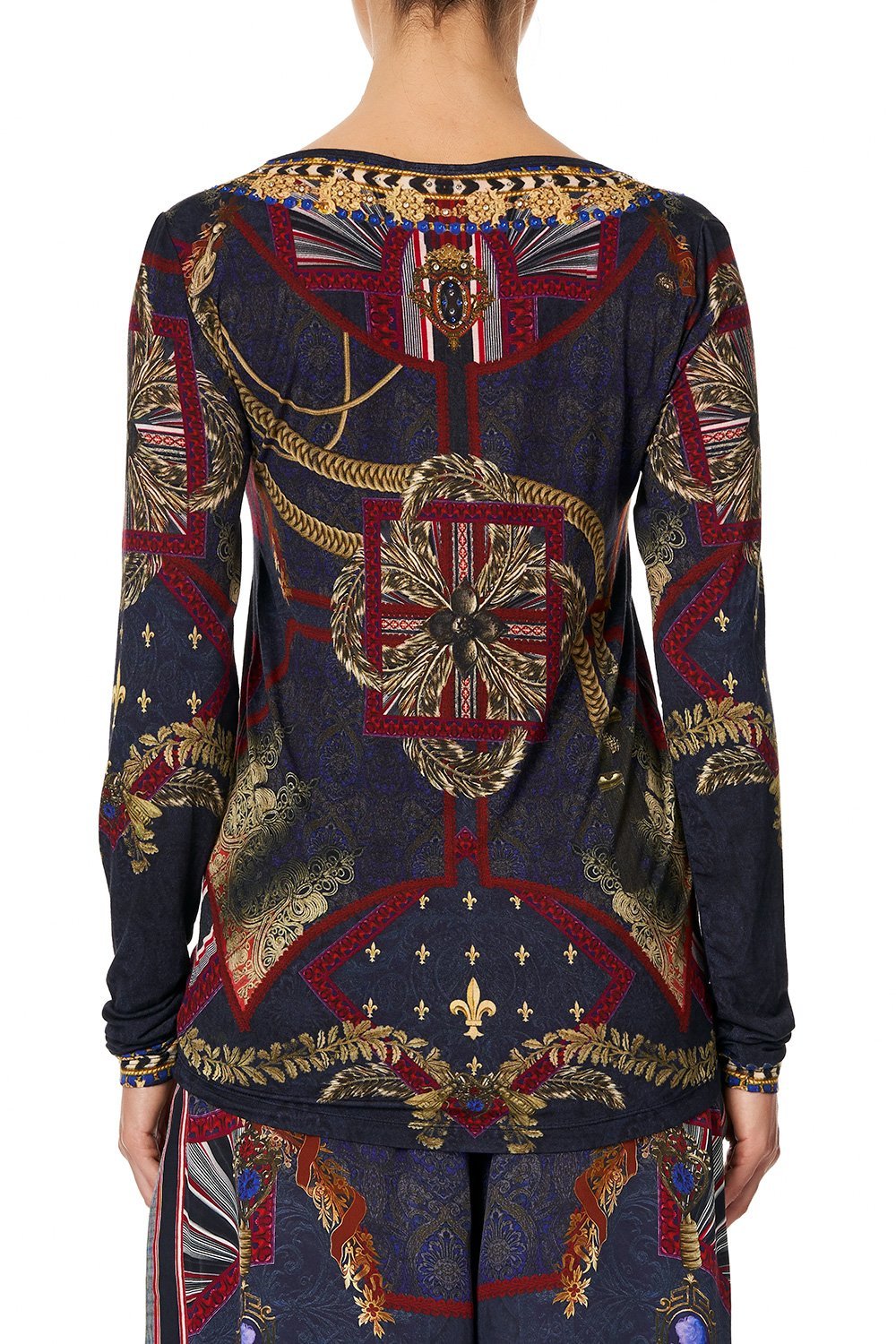 LONG SLEEVE FITTED TOP THIS CHARMING WOMAN