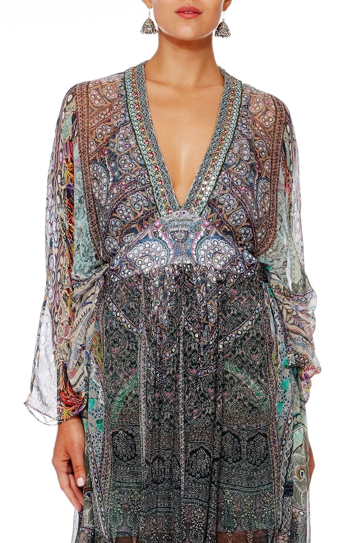 MAMAS HOME LONG KAFTAN W WAISTBAND