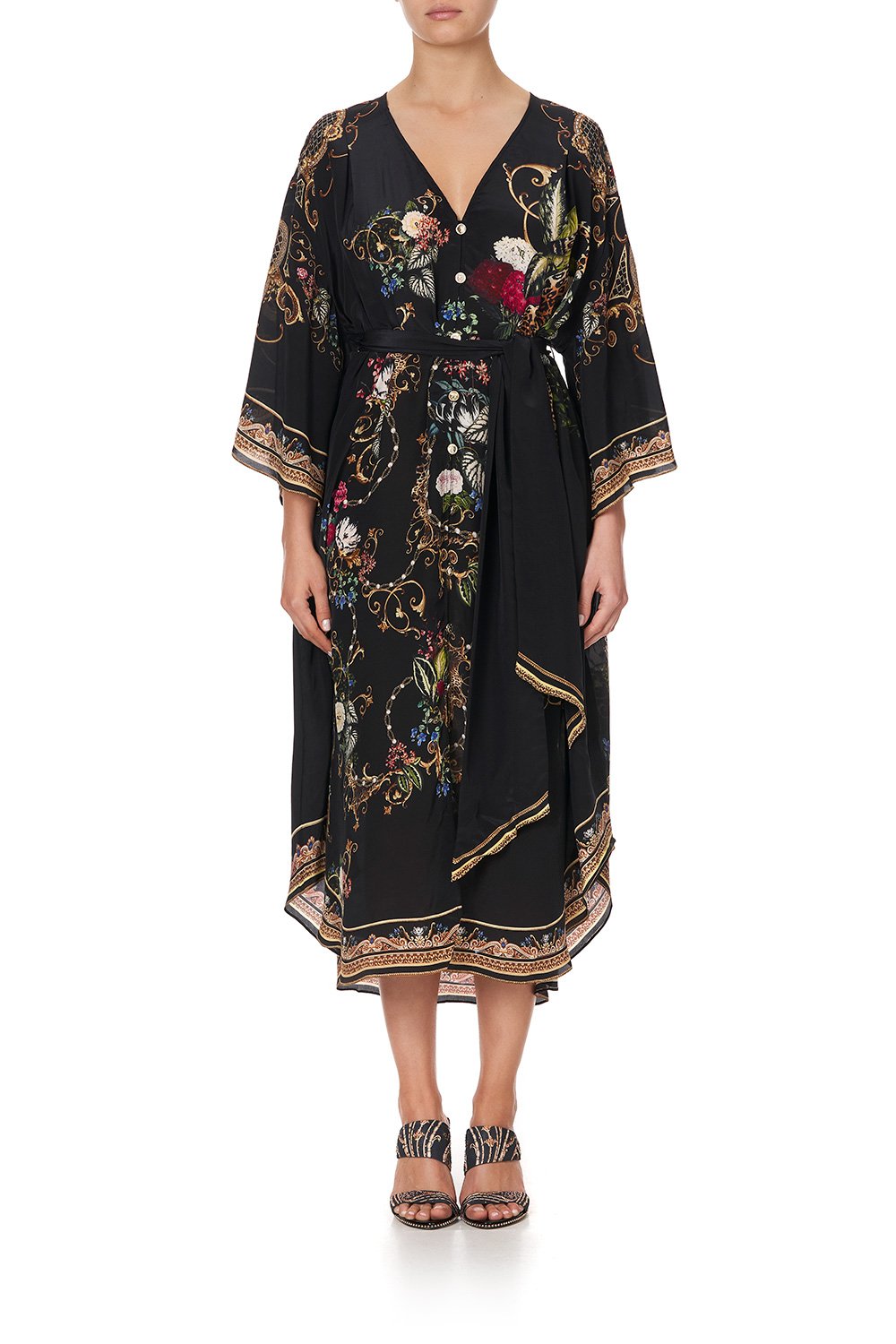 LOOSE BUTTON THROUGH DRESS STUDIO 54