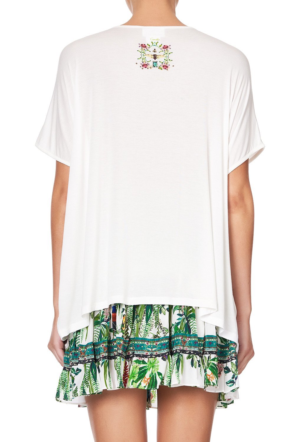 LOOSE FIT ROUND NECK TEE DAINTREE DARLING