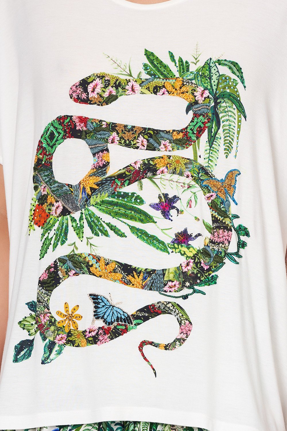 LOOSE FIT ROUND NECK TEE DAINTREE DARLING