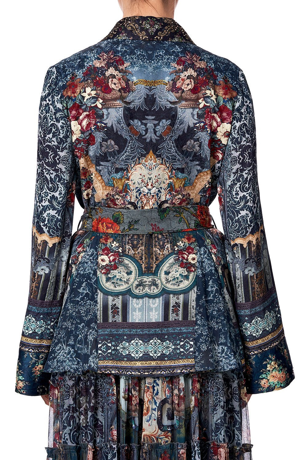 LOOSE JACKET WITH GODETS HOTEL BOHEME