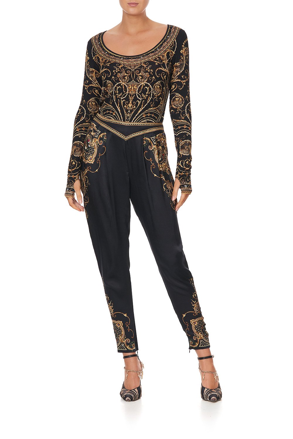 LOOSE PANT WITH DRAPED SIDE STUDIO 54