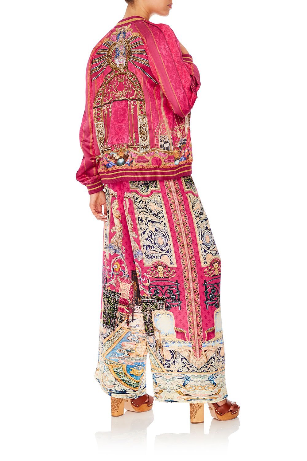 RAGLAN SLEEVE BOMBER JACKET LOUNGE HOUR