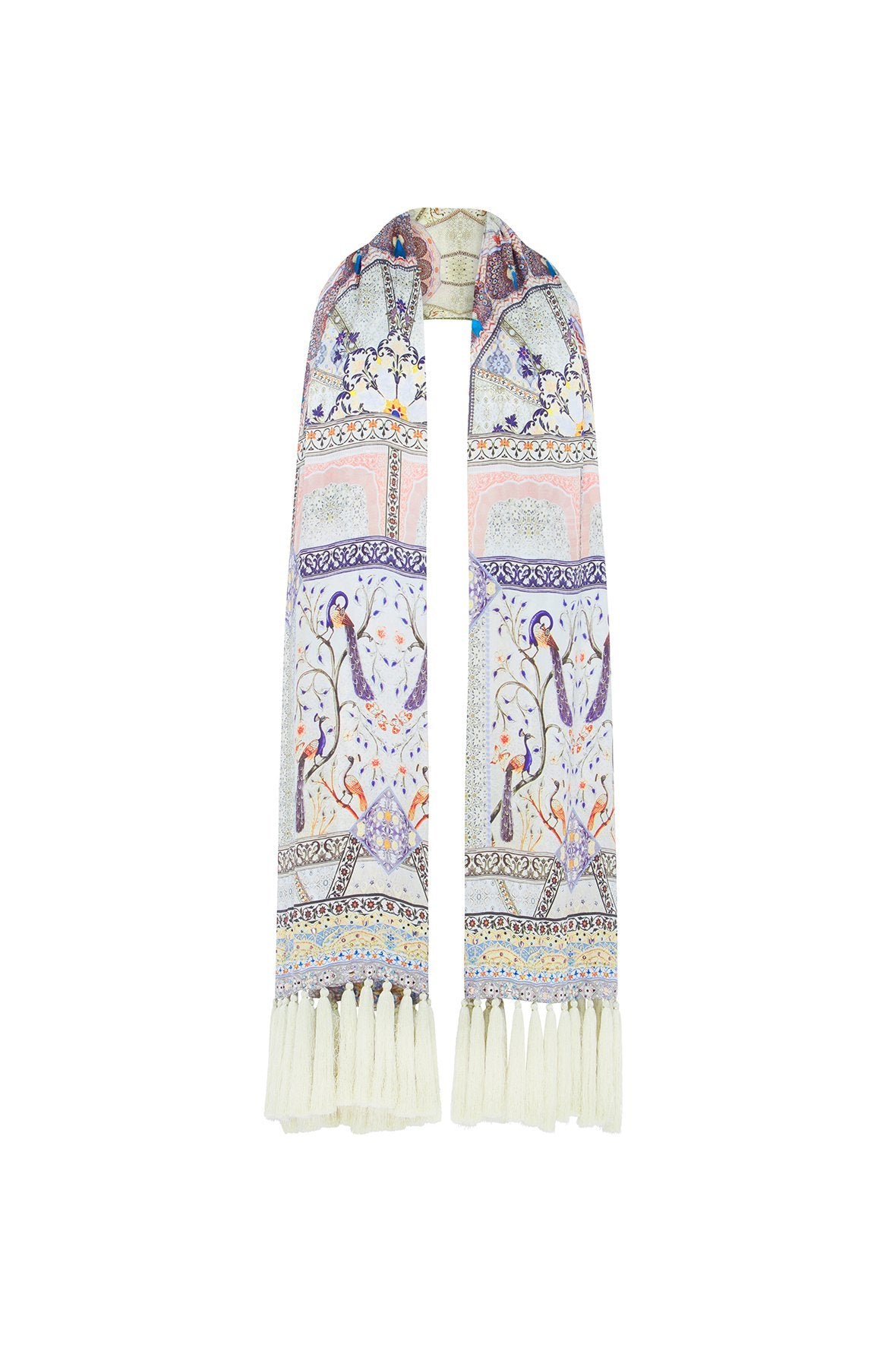 MAMA BAKSHI WRAP SHALL W TASSELS