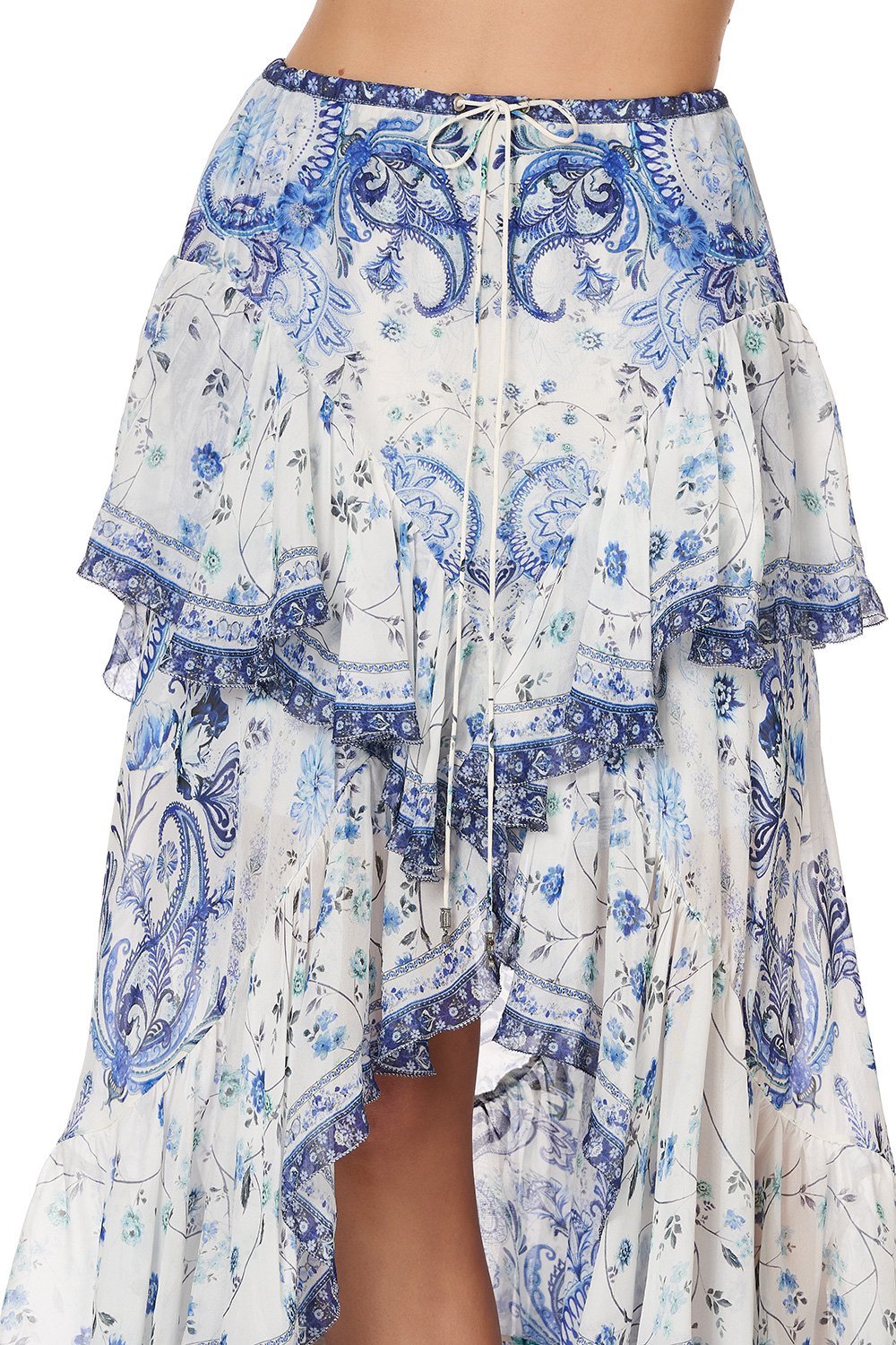 MAXI SKIRT WITH DOUBLE FRILL TALKING ABOUT A REVOLUTION