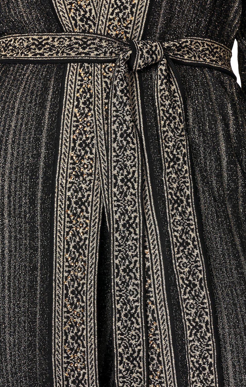 CAMILLA METALLIC KNIT CARDI WITH TIE REBELLE REBELLE