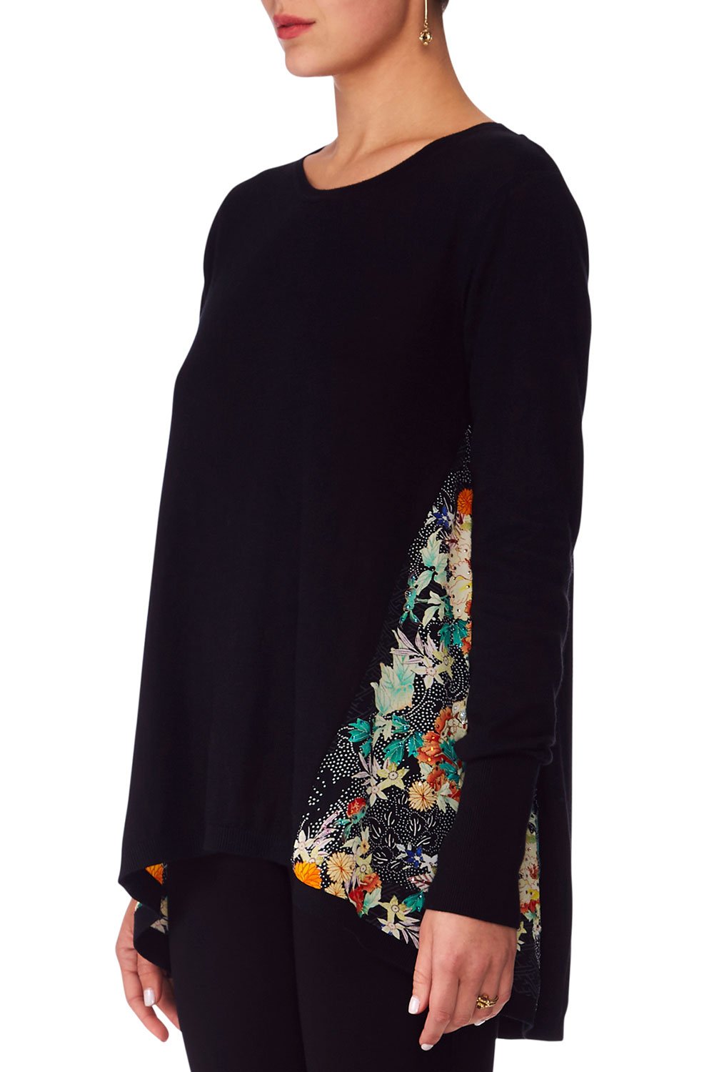 CAMILLA MIDNIGHT MOONCHILD SILK GAUDET KNIT