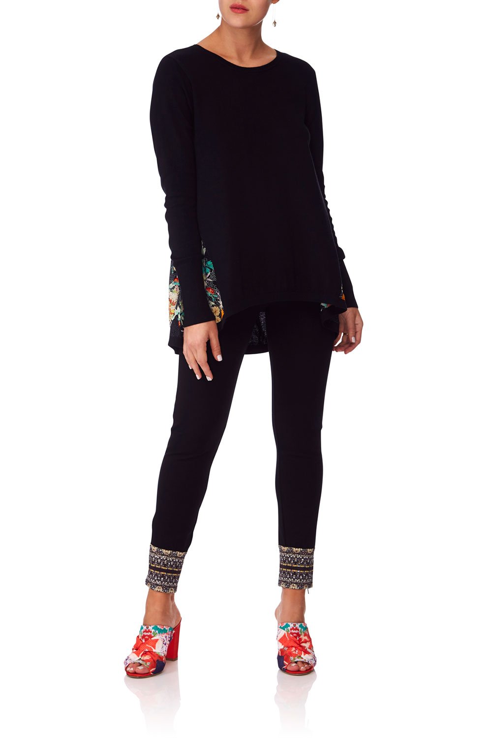 CAMILLA MIDNIGHT MOONCHILD SILK GAUDET KNIT