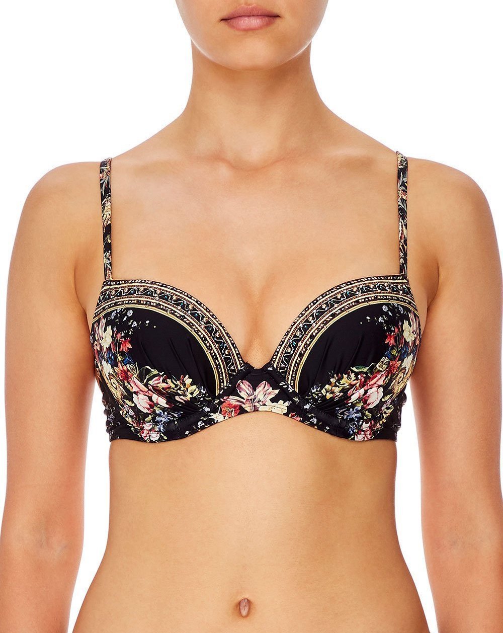 MOULDED PLUNGE BRA FRIEND IN FLORA