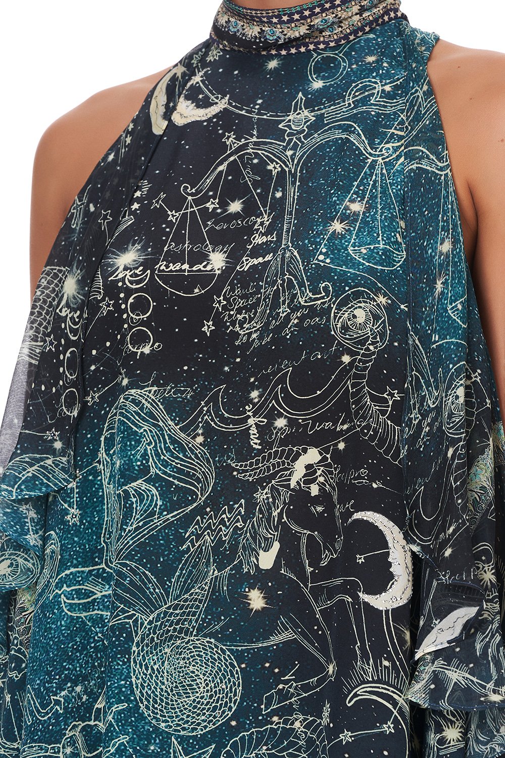 NECK TIE SHORT DRESS INTO THE MYSTIQUE