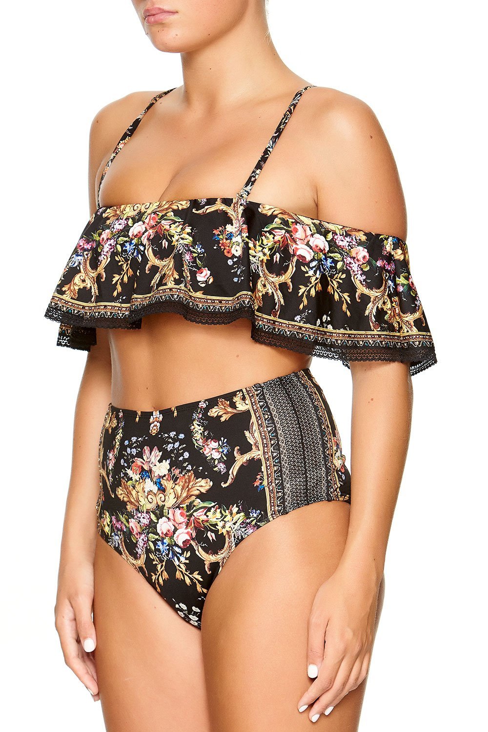 OFF SHOULDER BRA WITH TRIM FRIEND IN FLORA