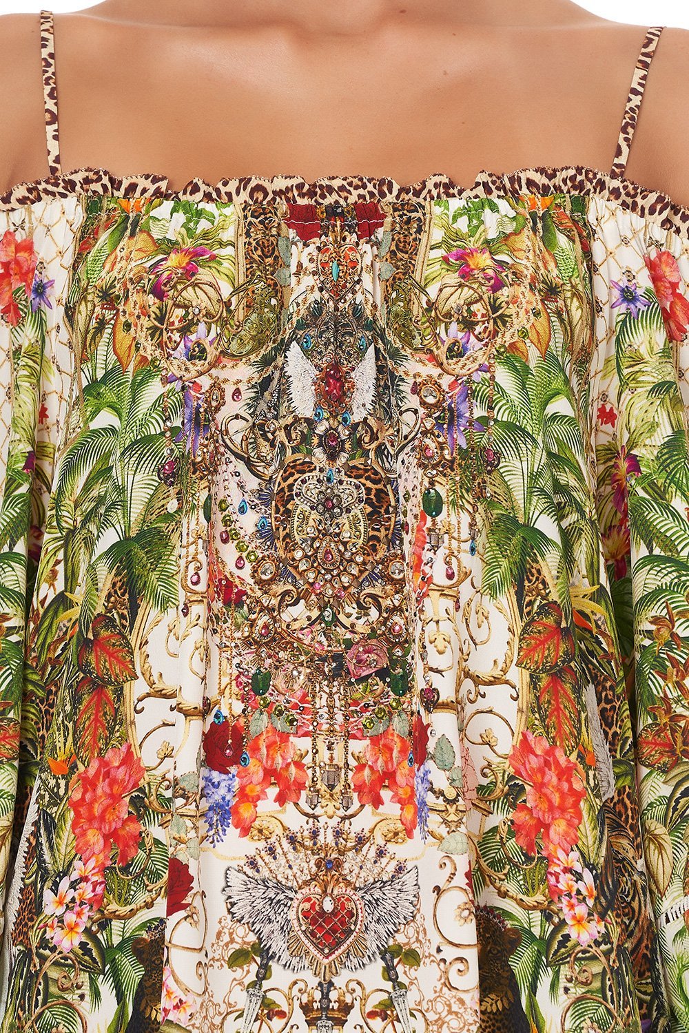 OFF SHOULDER DRESS WITH STRAPS FAIR VERONA