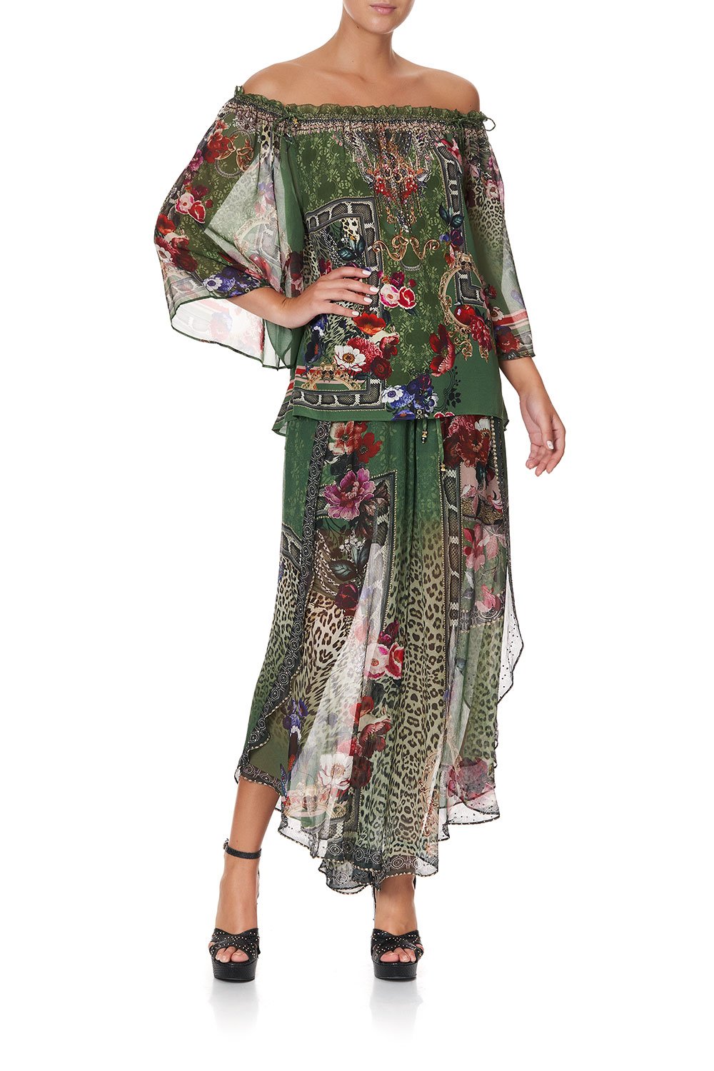 OFF SHOULDER FLARE BLOUSE TALES OF TIME