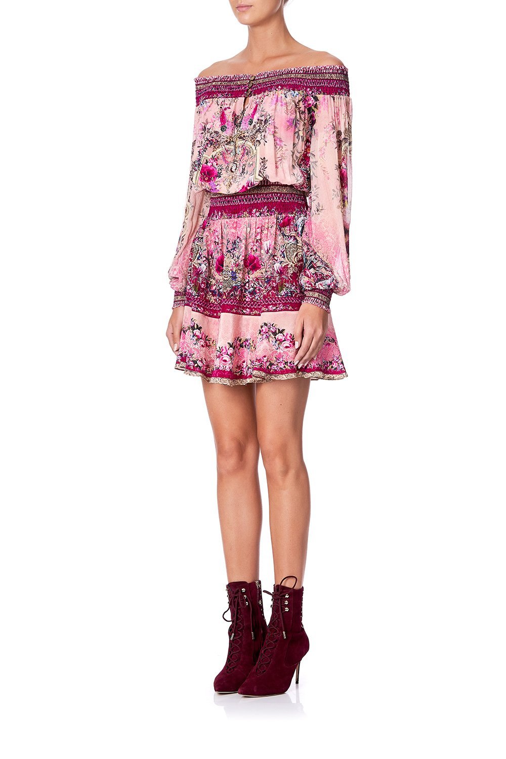 OFF SHOULDER SHORT DRESS LA BELLE