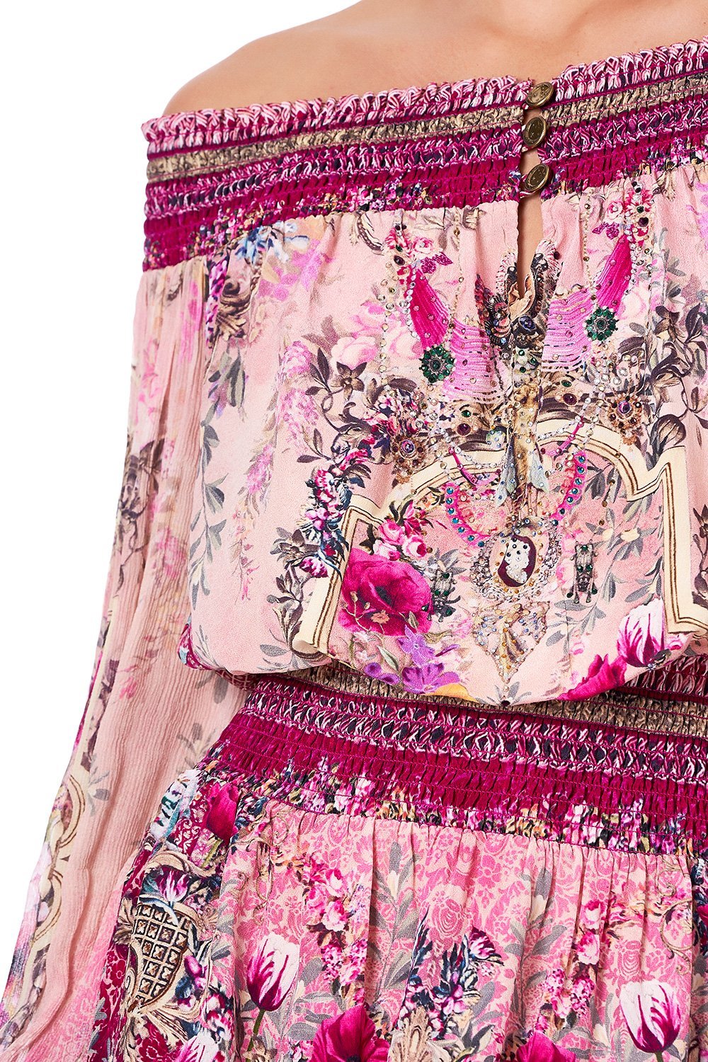 OFF SHOULDER SHORT DRESS LA BELLE