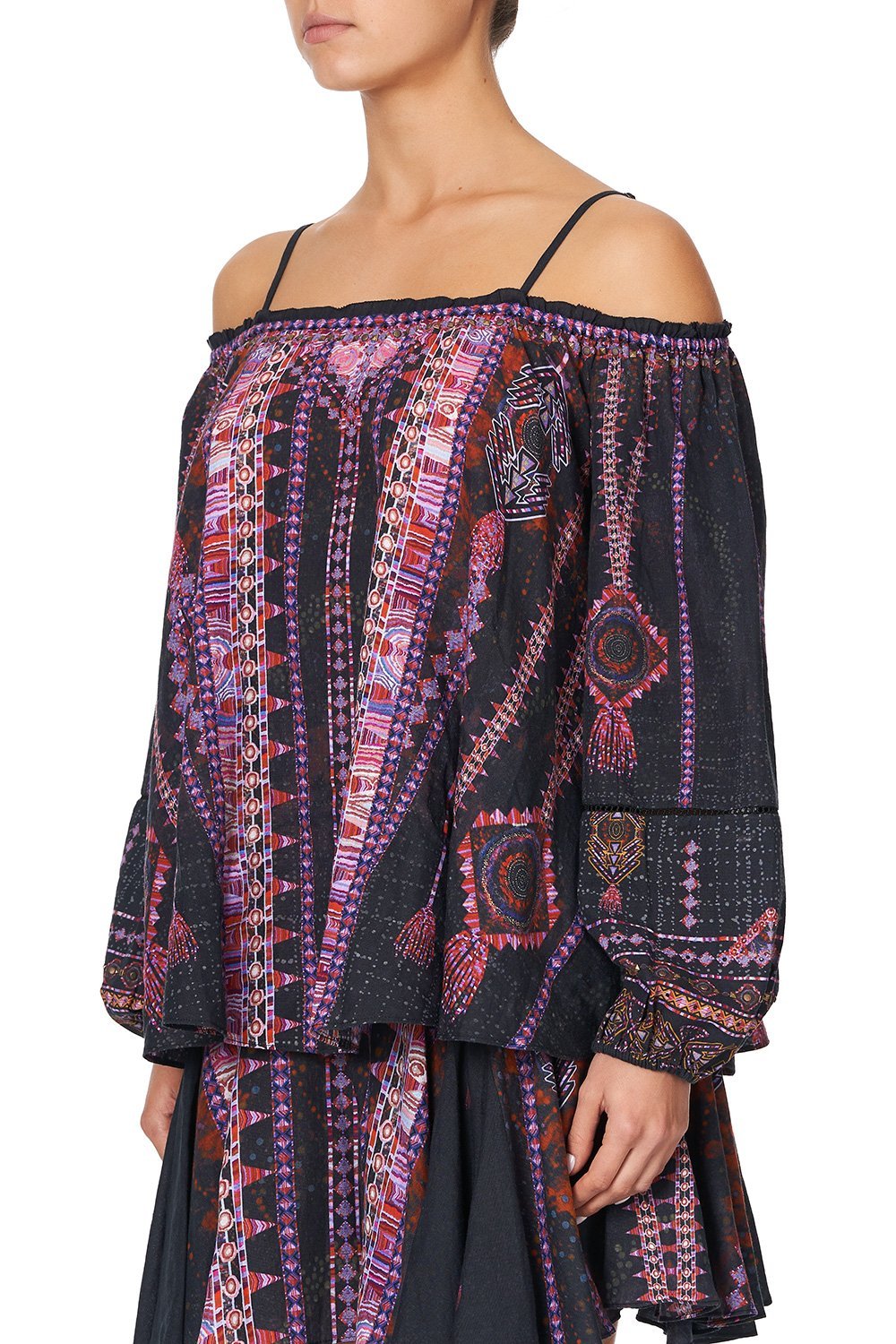 OFF SHOULDER HALTER TOP MINA MINA