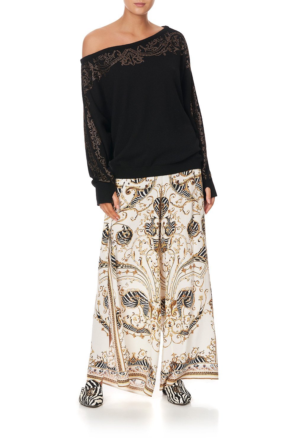 OFF THE SHOULDER DOLMAN KNIT JUMPER STUDIO 54