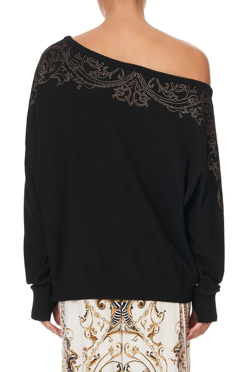 OFF THE SHOULDER DOLMAN KNIT JUMPER STUDIO 54