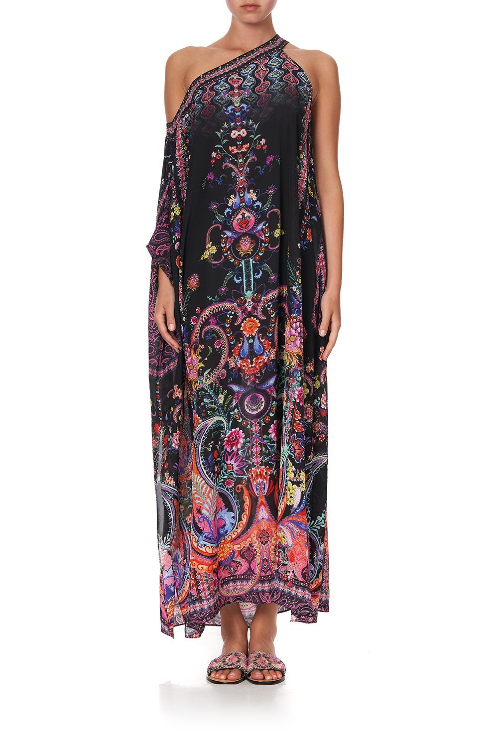 ONE SHOULDER KAFTAN WITH NECKBAND BOHEMIAN REBELLION