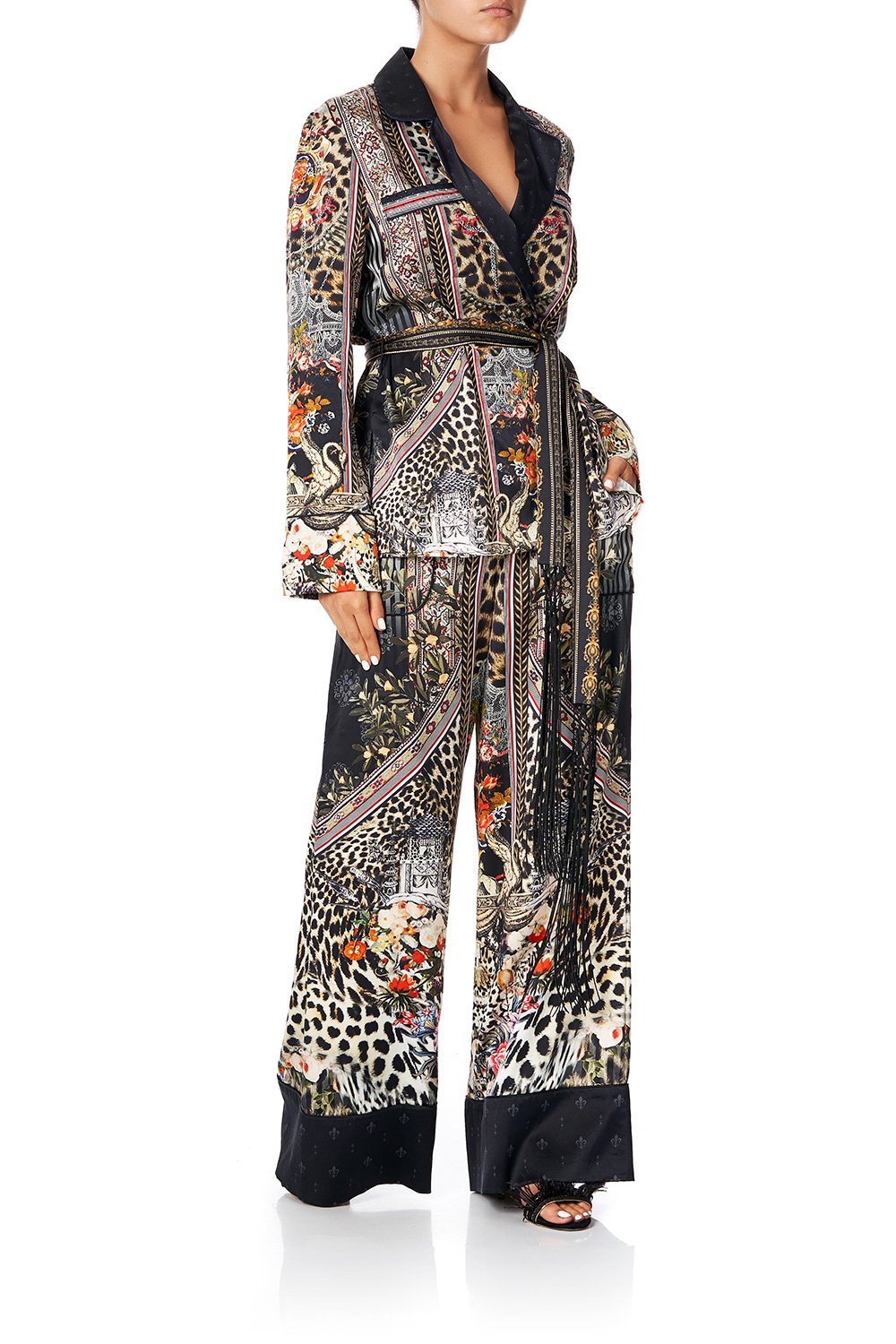 CAMILLA PAJAMA SUIT JACKET MARAIS AT MIDNIGHT