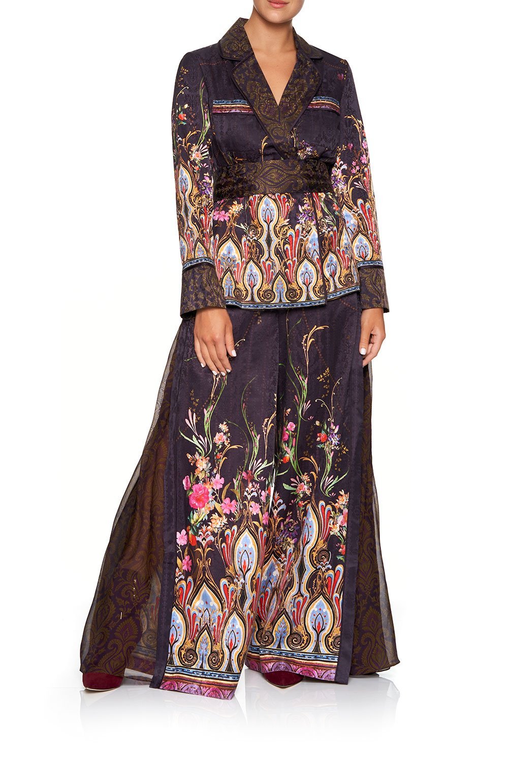 CAMILLA PAJAMA SUIT JACKET WILD FLOWER