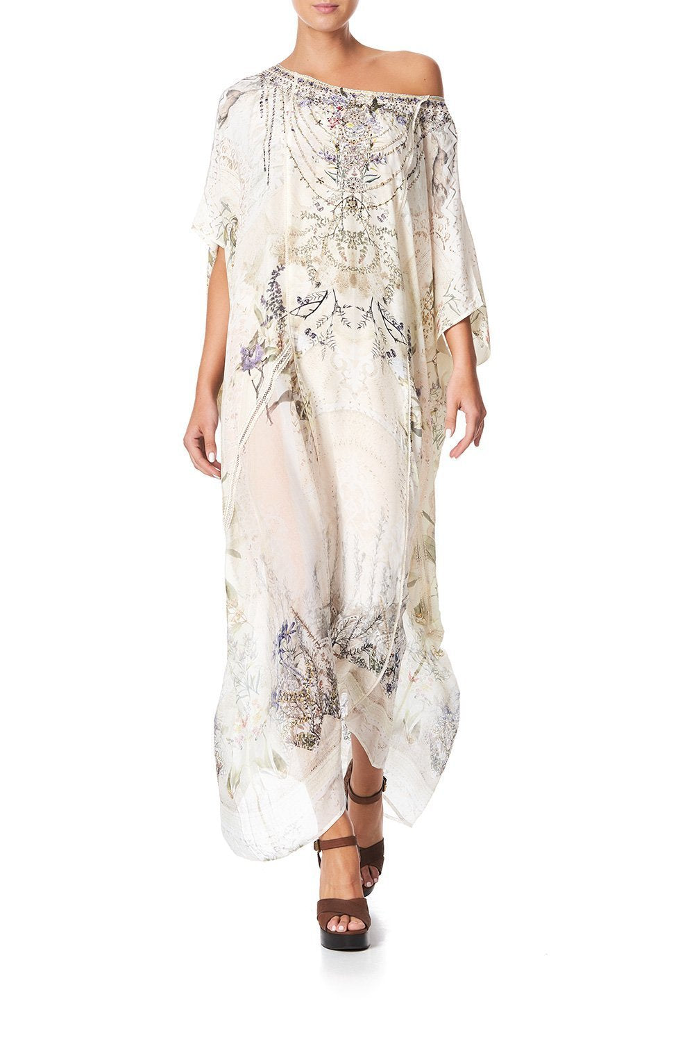 PANELLED ROUND NECK KAFTAN MEMORIES OF MOREE