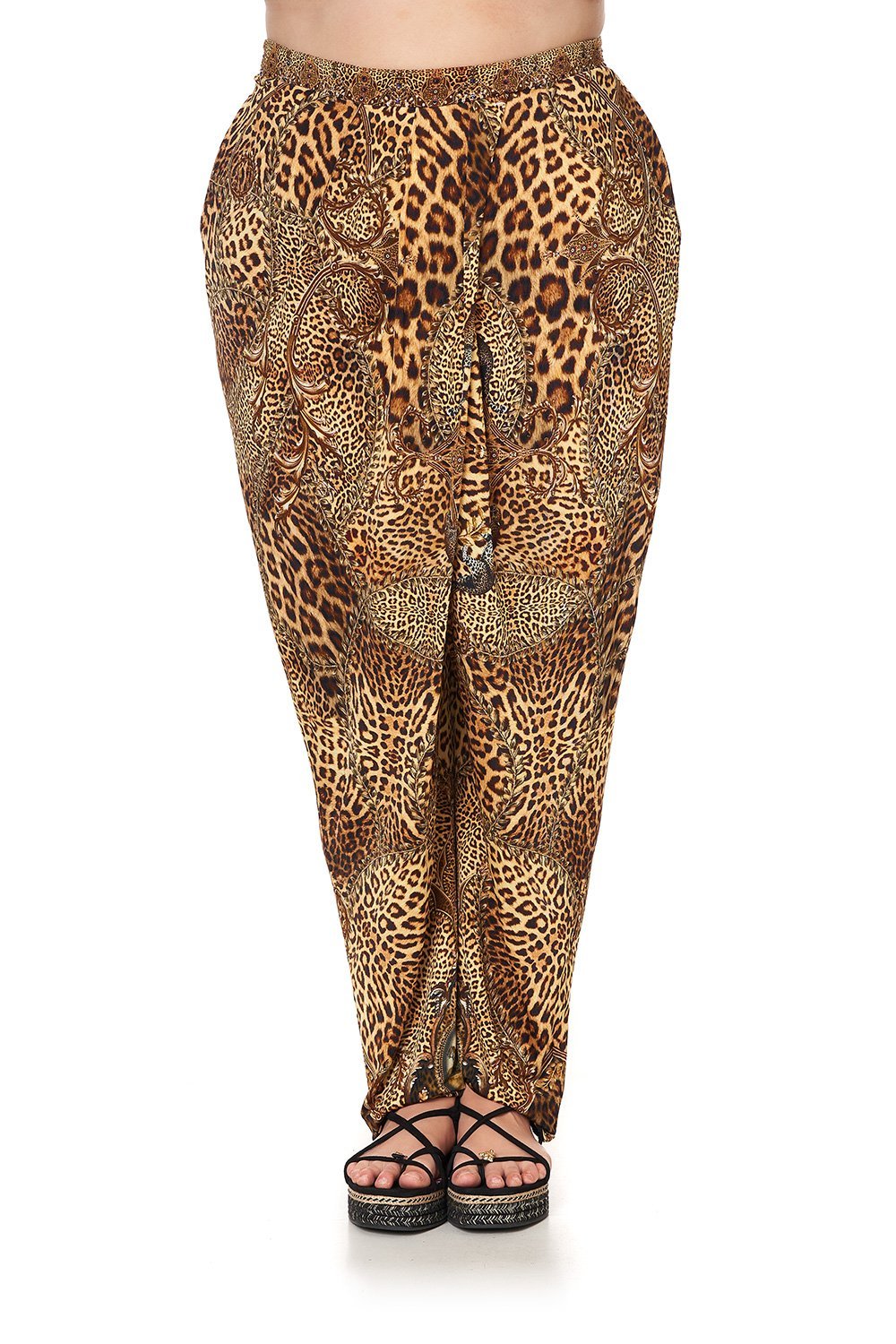 JERSEY DRAPE PANT WITH FRONT CROSSOVER DETAIL LADY LODGE