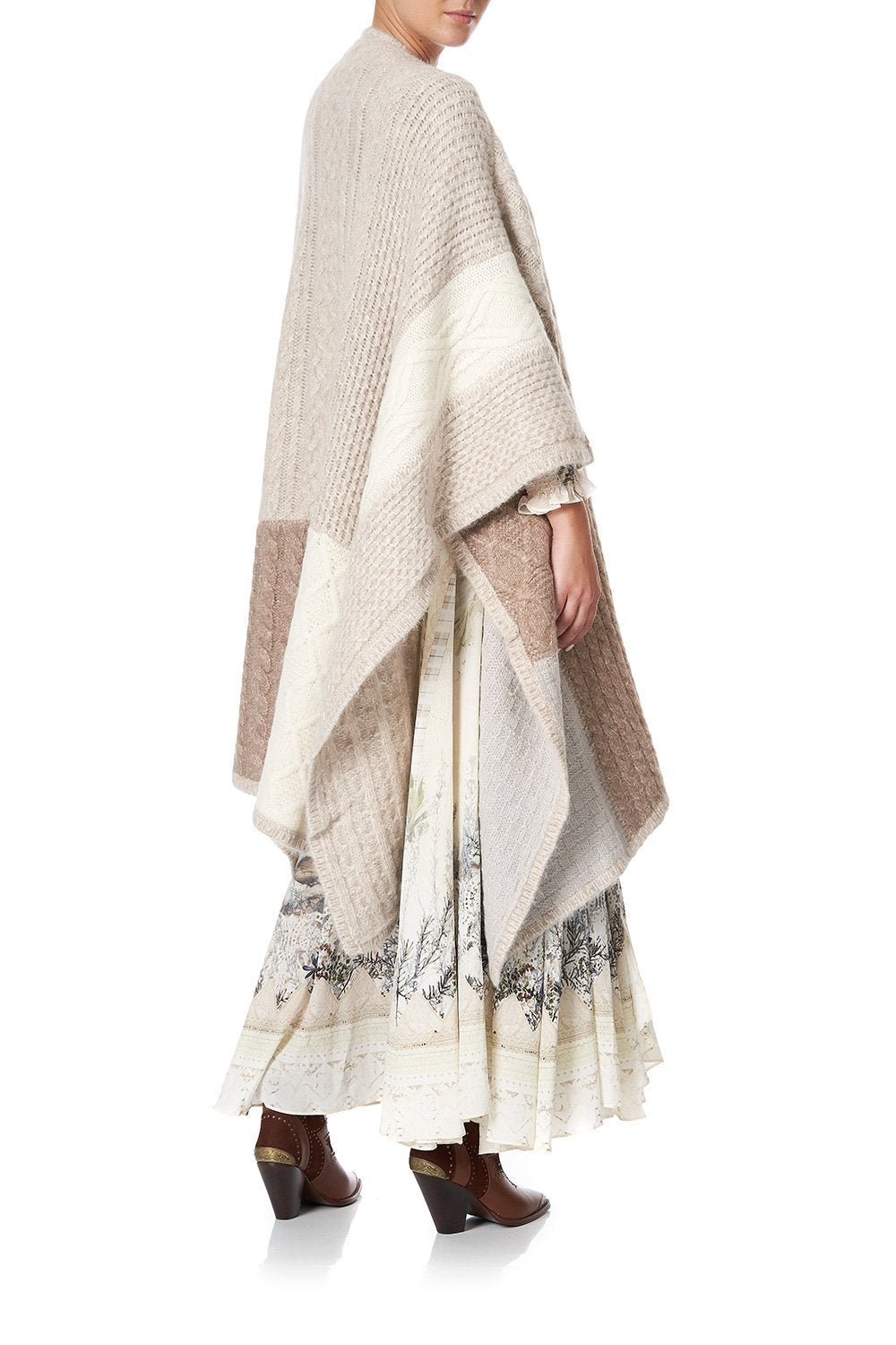 PATCHWORK KNIT THROW OVER COUNTRY DIARIES