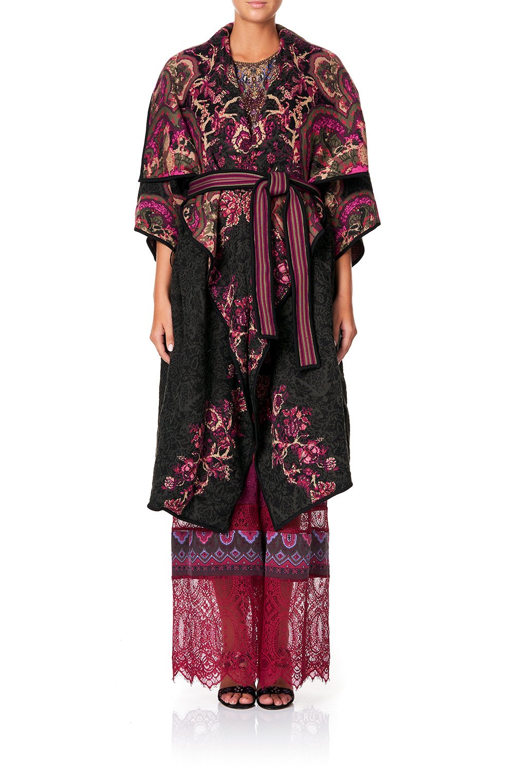 CAMILLA PLACEMENT JACQUARD COAT DAUGHTER'S DESTINY