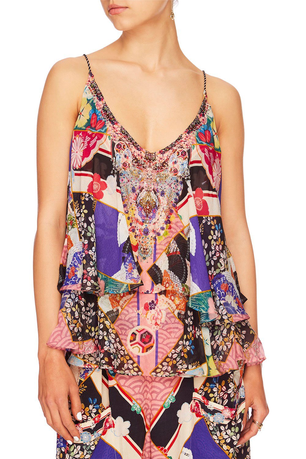 CAMILLA POSTCARDS FROM MARS DOUBLE LAYERED CAMI