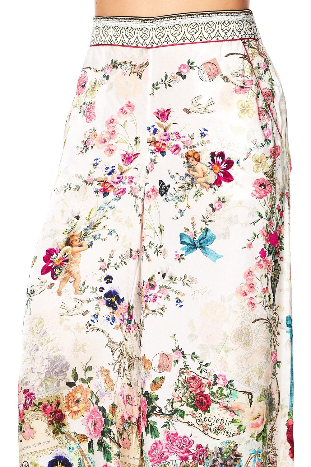 SLEEPWEAR WIDE LEG PJ PANTS JARDIN POSTCARDS