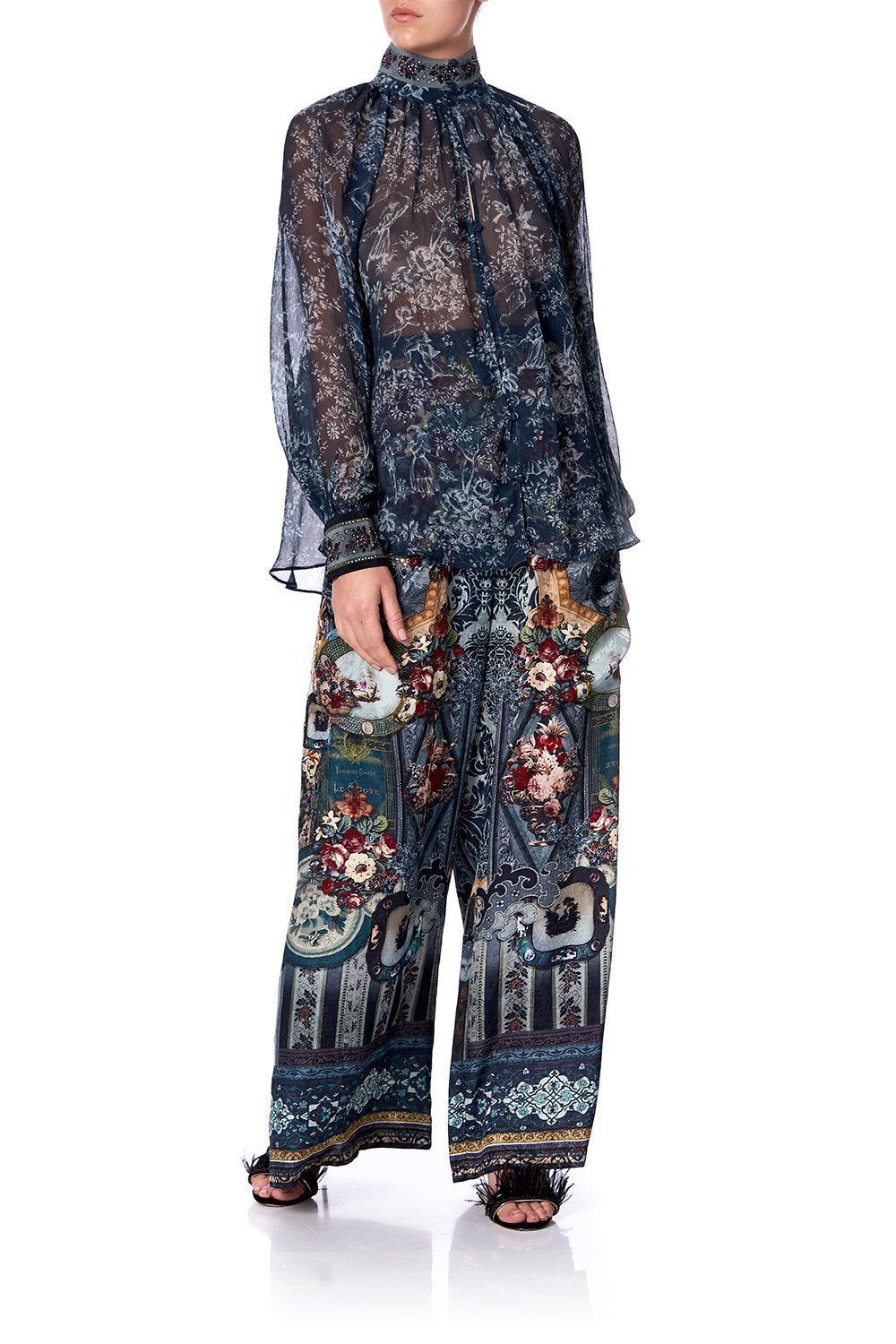 RAGLAN BUTTON UP SHIRT HOTEL BOHEME