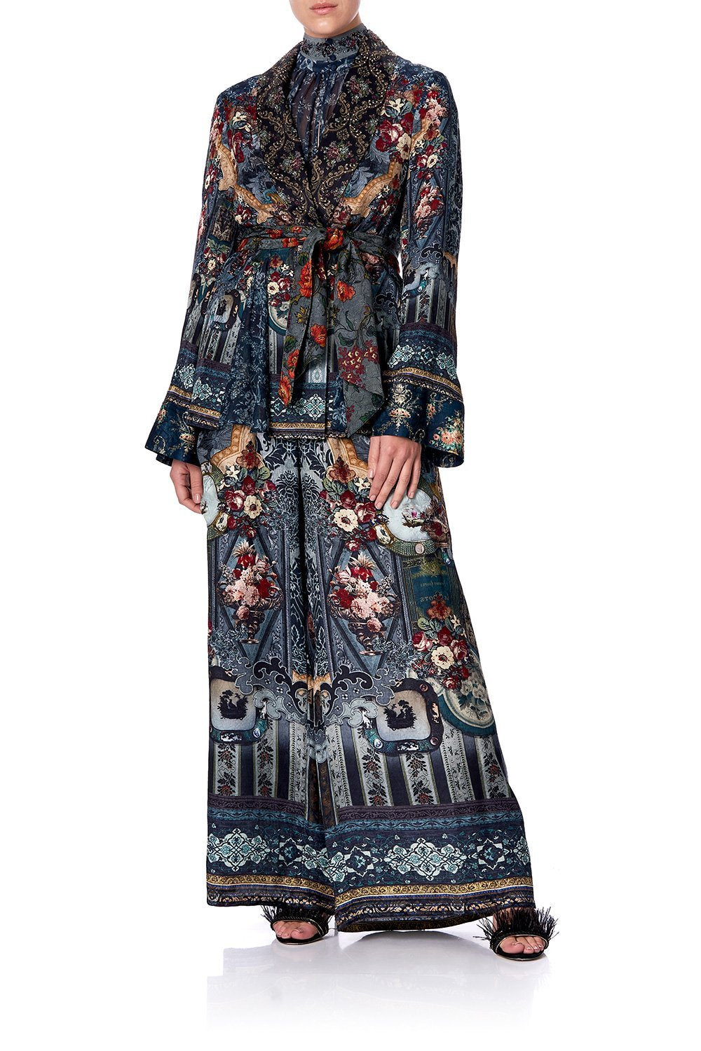 LOOSE JACKET WITH GODETS HOTEL BOHEME