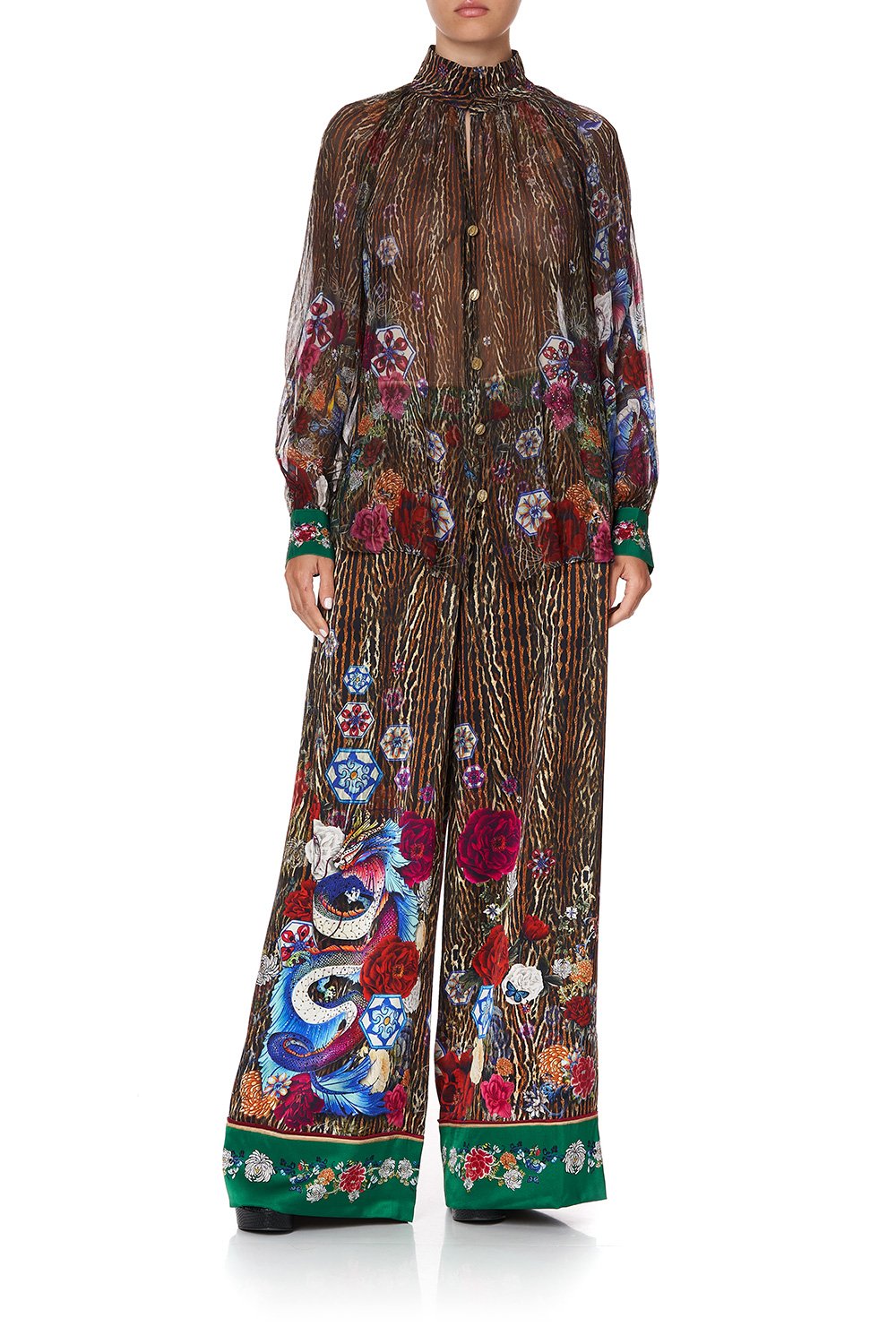 RAGLAN BUTTON UP SHIRT JEWEL OF JUPITER