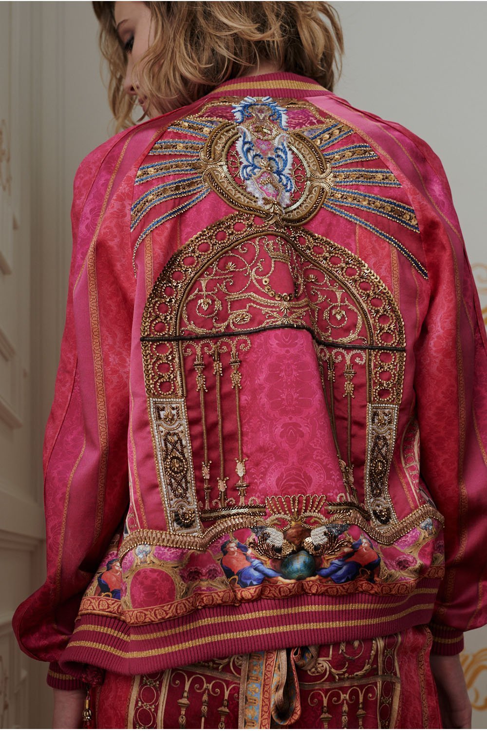 RAGLAN SLEEVE BOMBER JACKET LOUNGE HOUR