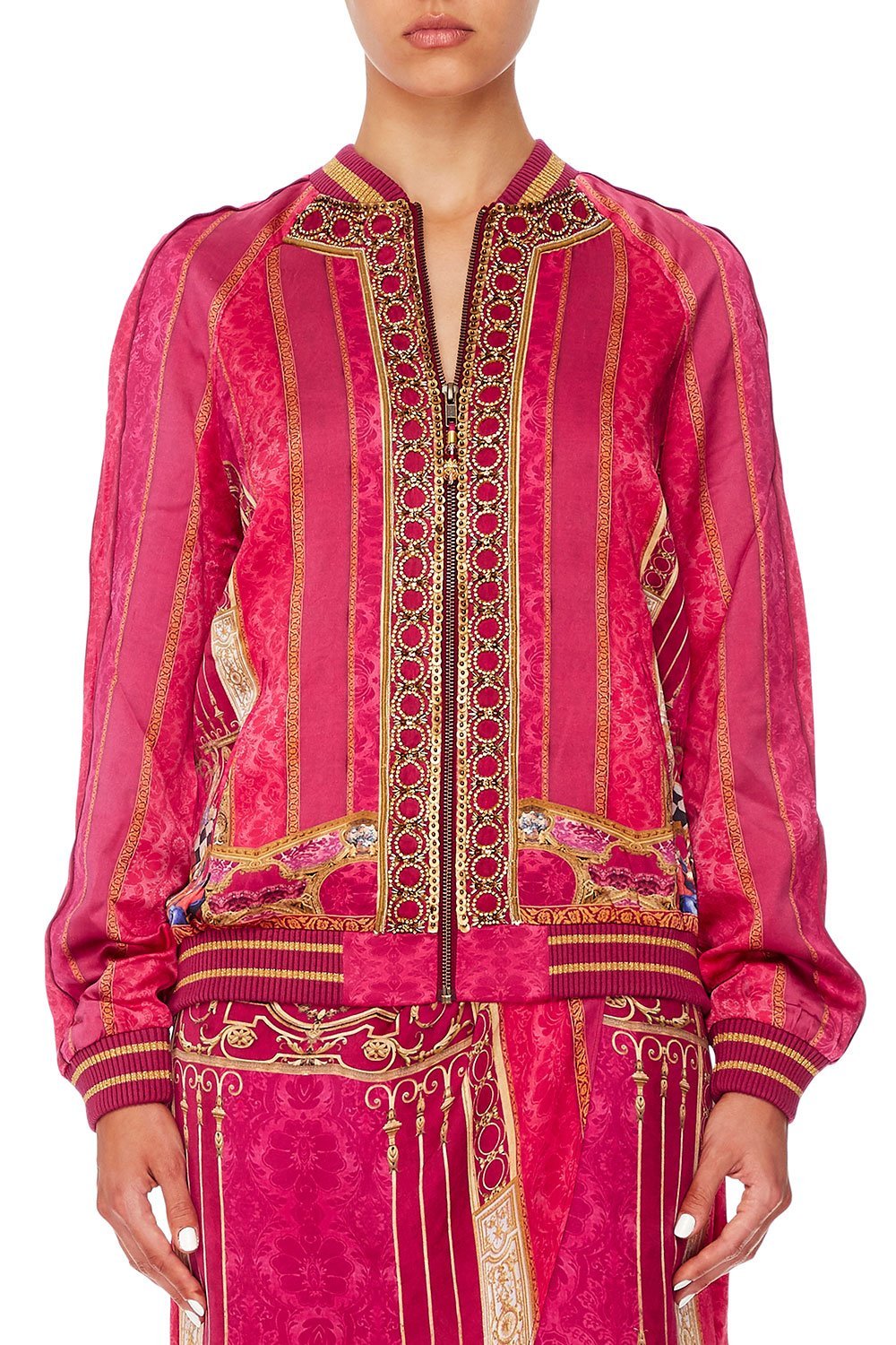 CAMILLA RAGLAN SLEEVE BOMBER JACKET LOUNGE HOUR