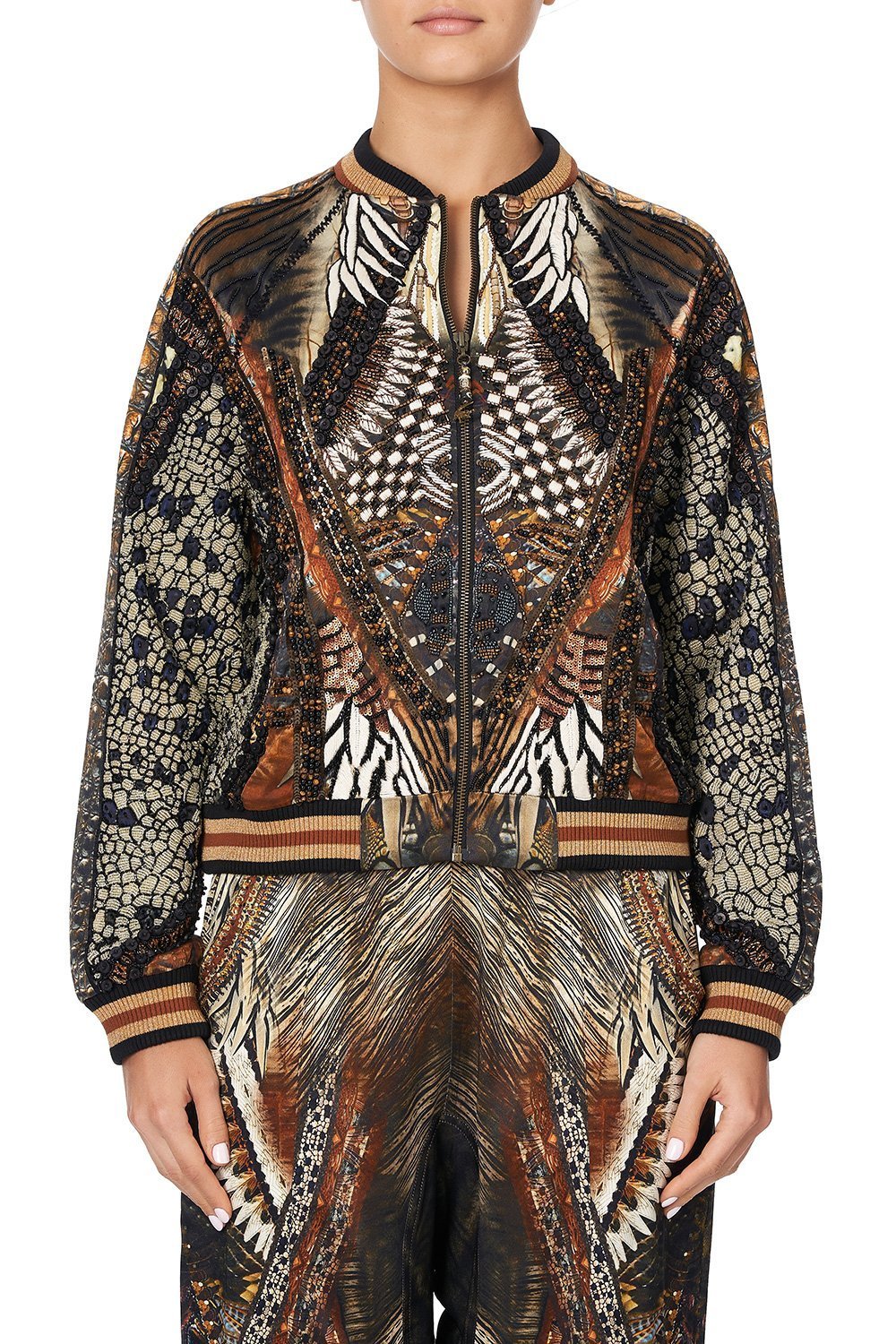 RAGLAN SLEEVE BOMBER JACKET KAKADU CALLING