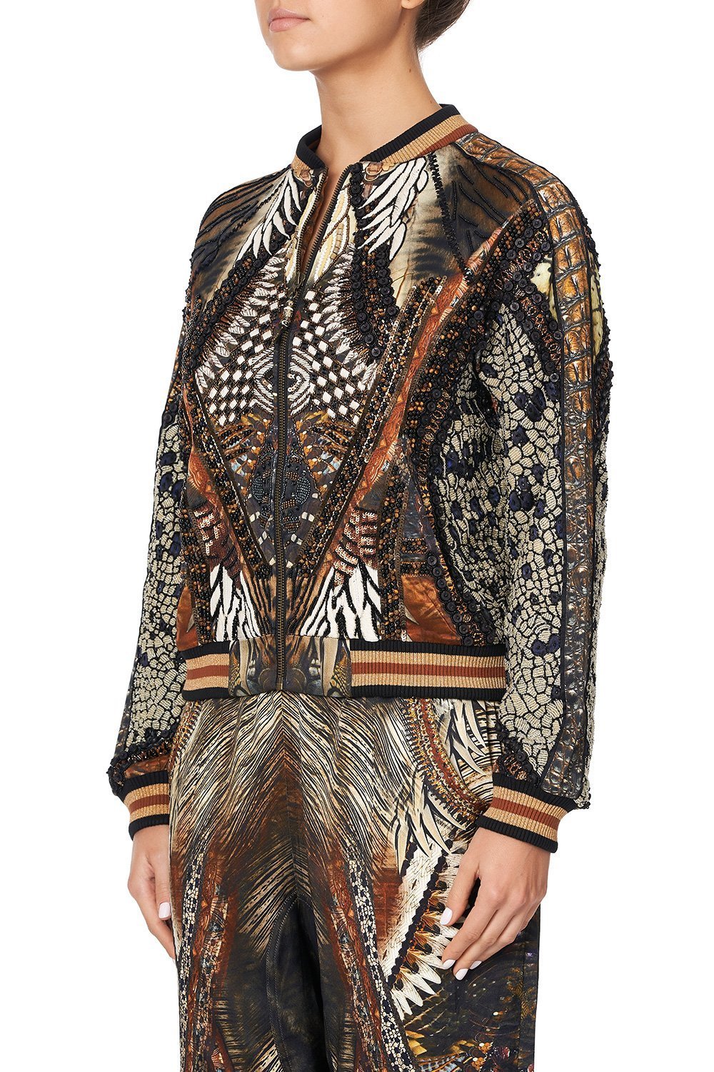 RAGLAN SLEEVE BOMBER JACKET KAKADU CALLING