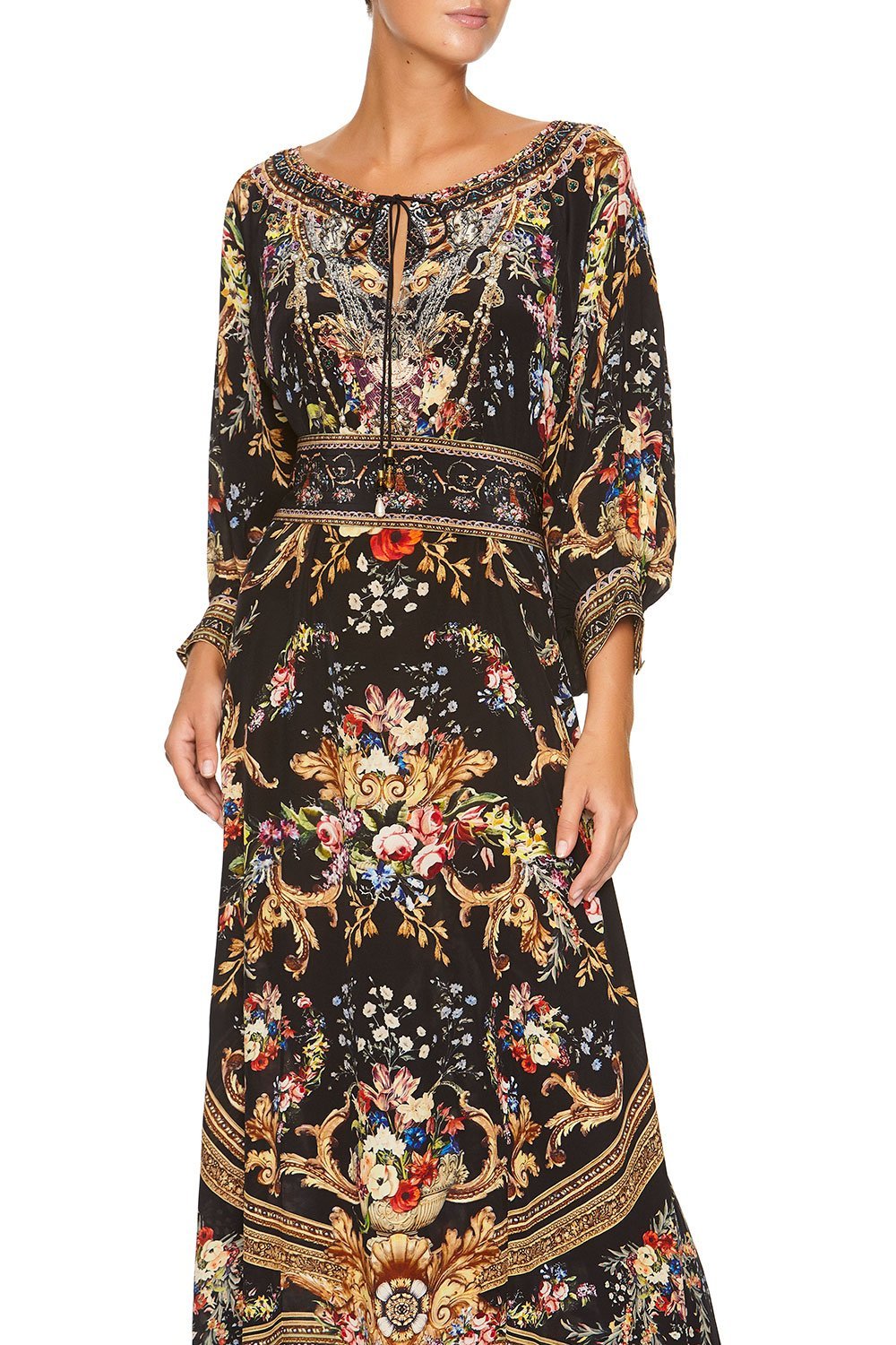 RAGLAN SLEEVE DRESS FRIEND IN FLORA