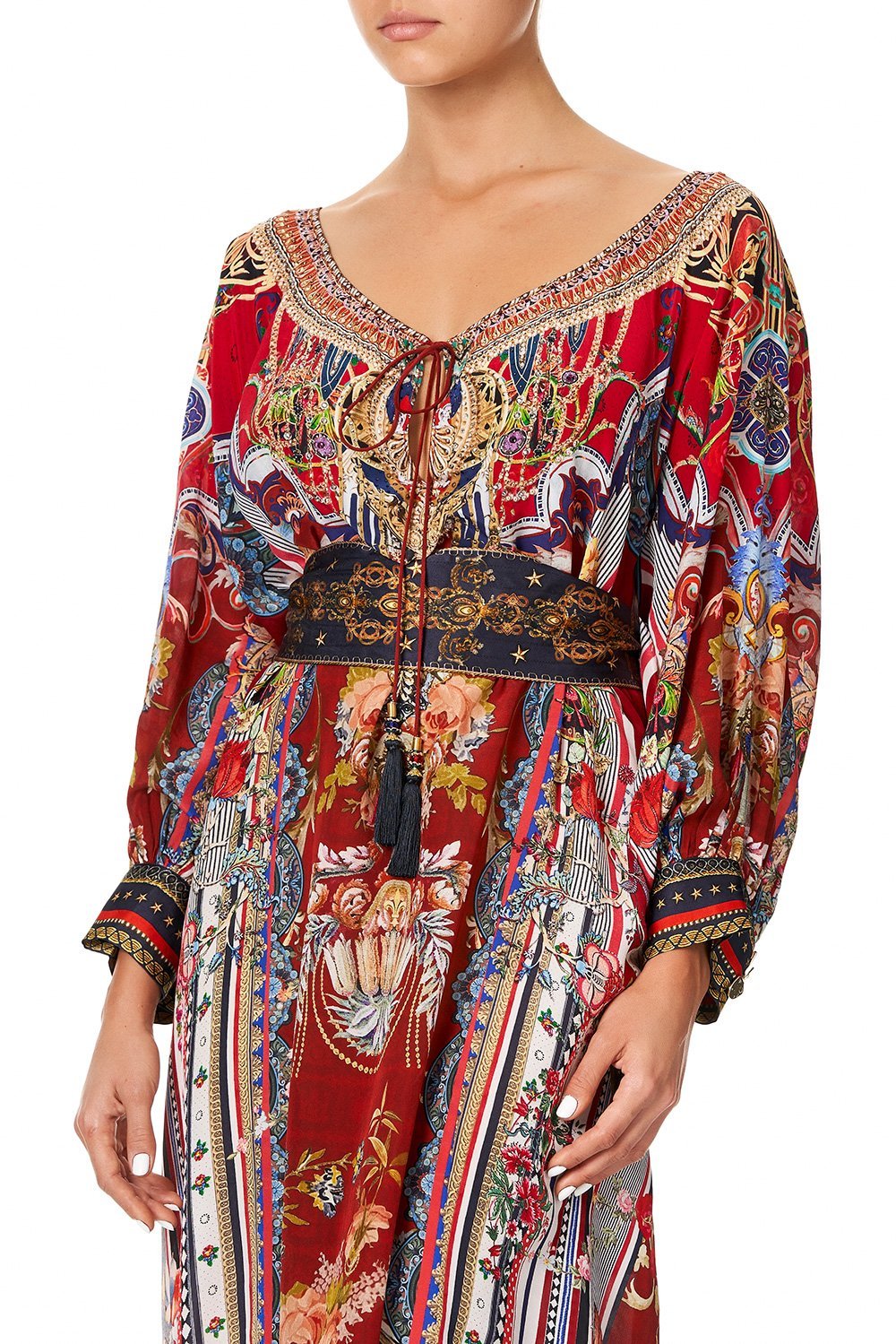 CAMILLA RAGLAN SLEEVE DRESS WITH CUFFS COSTUME PARTY