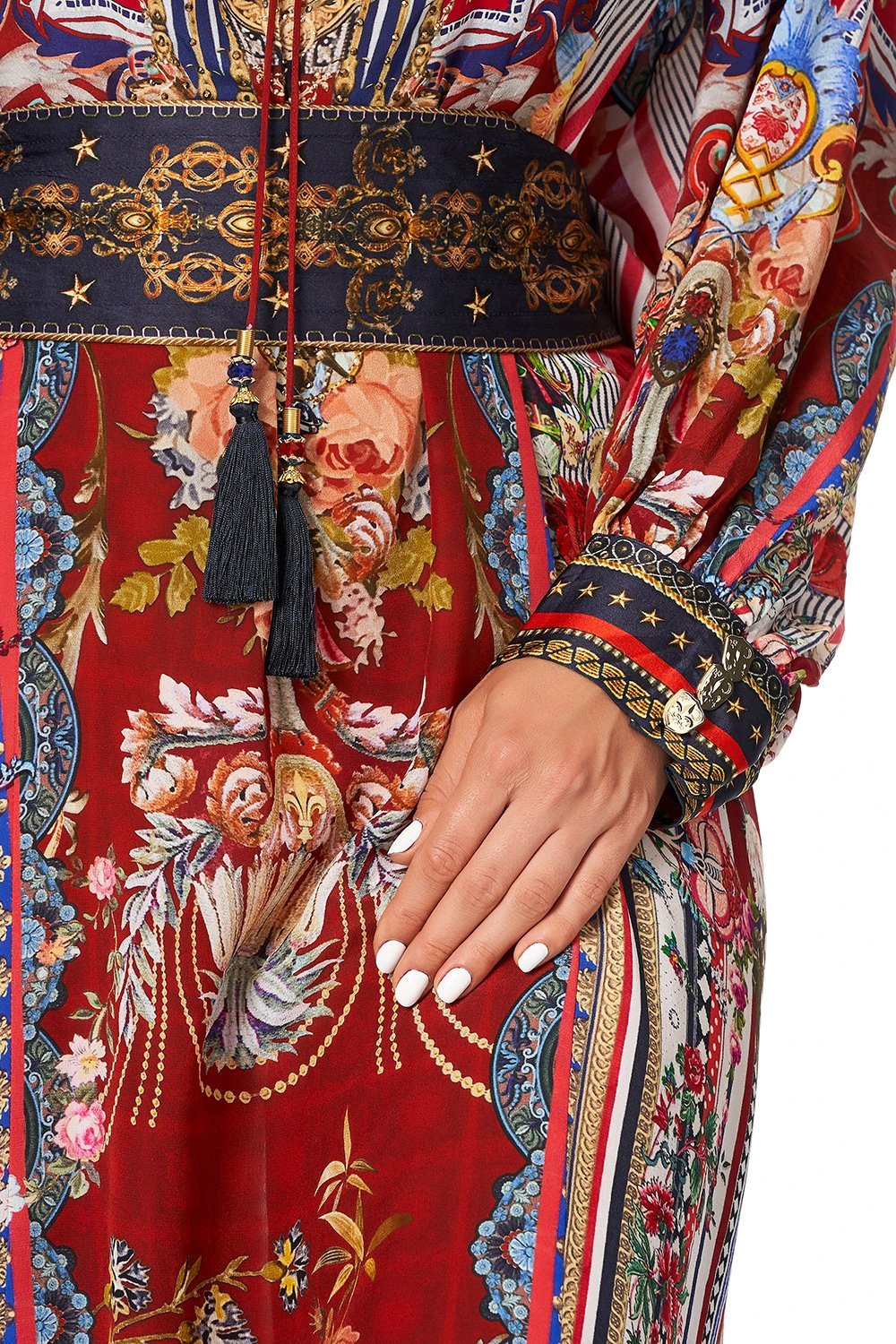 CAMILLA RAGLAN SLEEVE DRESS WITH CUFFS COSTUME PARTY