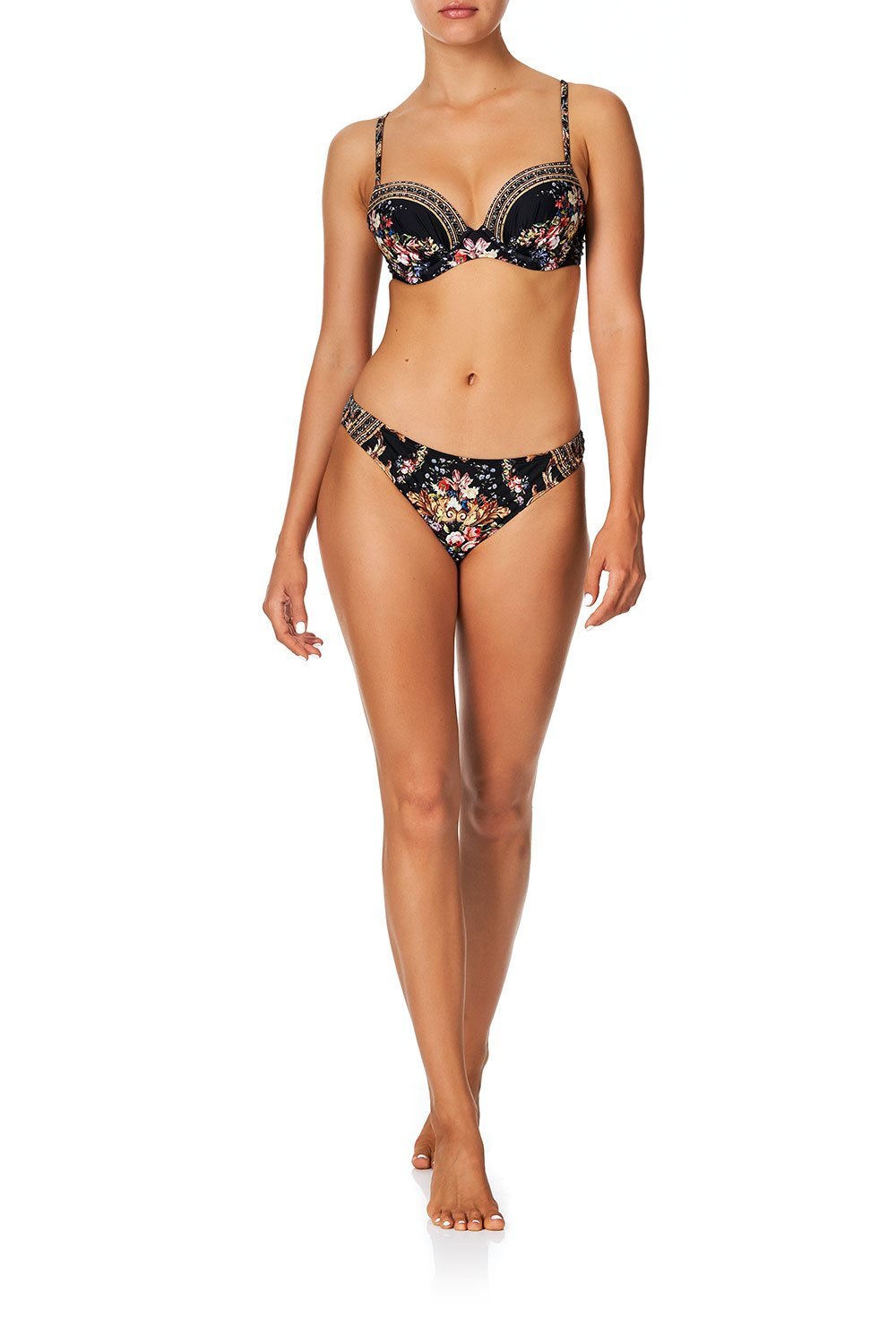 MOULDED PLUNGE BRA FRIEND IN FLORA