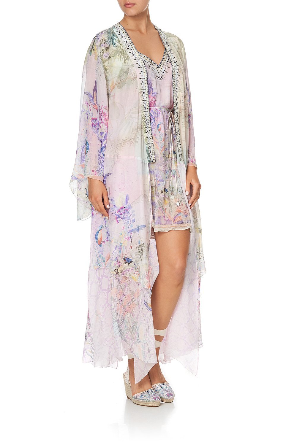 ROBE WITH DOUBLE LAYERED HEM MERMAID MILLA