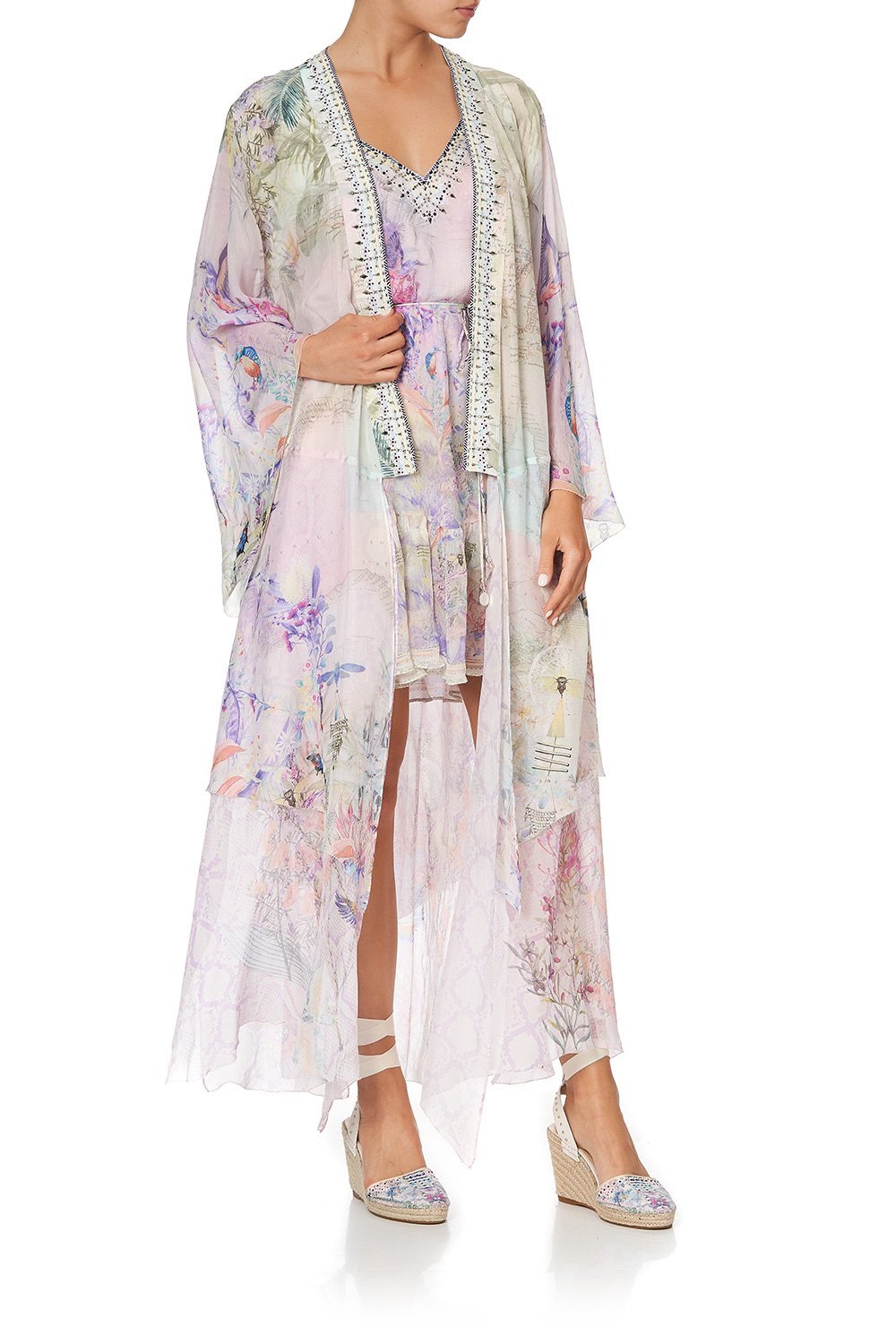ROBE WITH DOUBLE LAYERED HEM MERMAID MILLA
