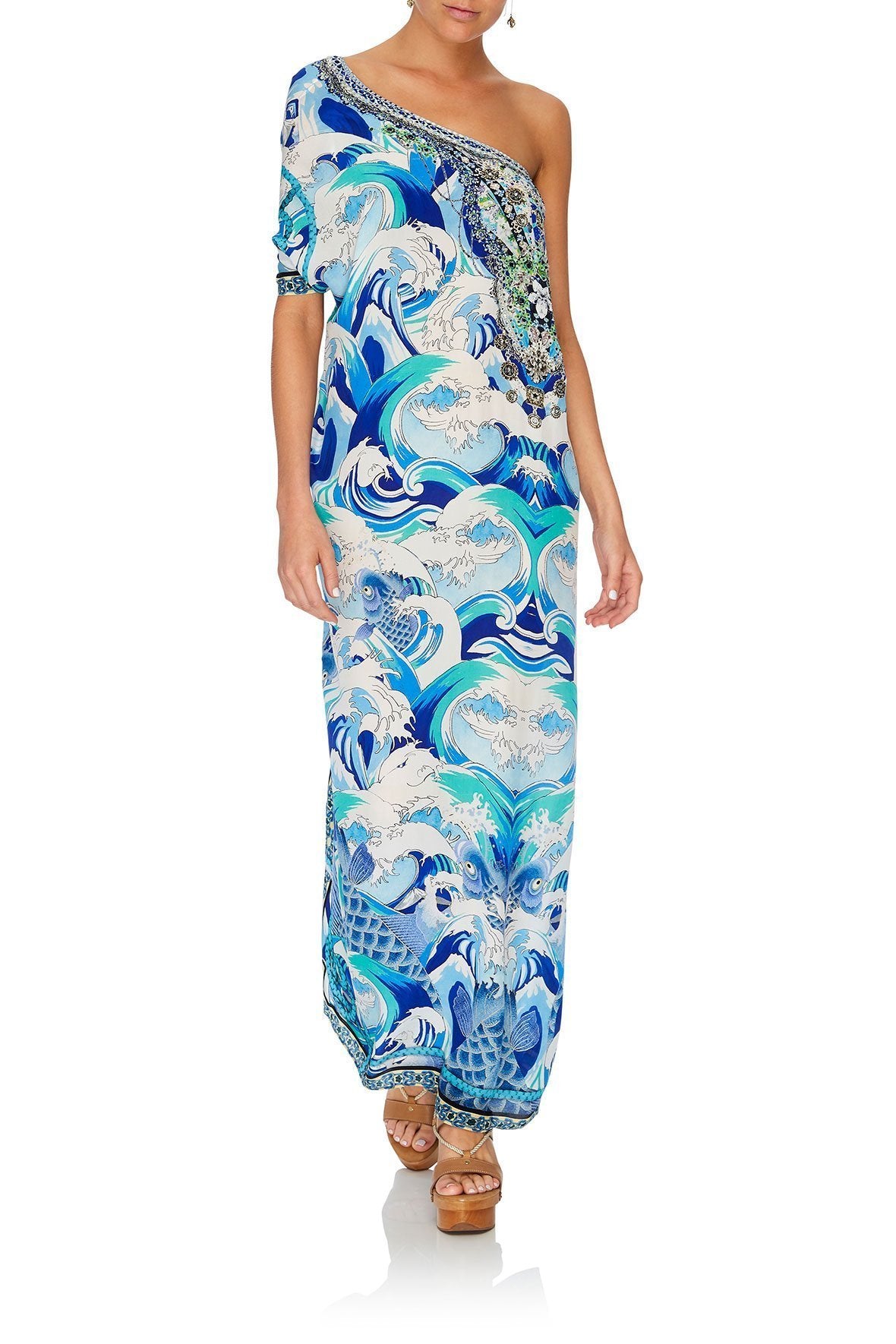 ROUND NECK KAFTAN BLUE JEAN BABY